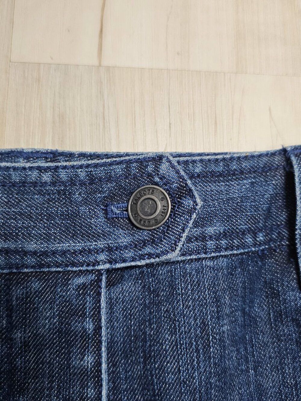 Talbots Petites Stretch Denim A-Line Skirt Size 10 - Picture 5 of 10